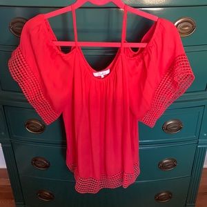Parker Coral Blouse